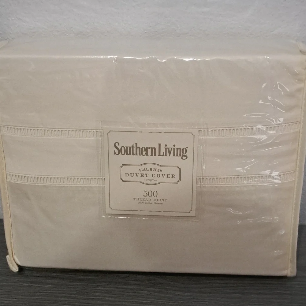 Southern Living Heirloom 500-Thread-Count Sateen & Twill Duvet Cover